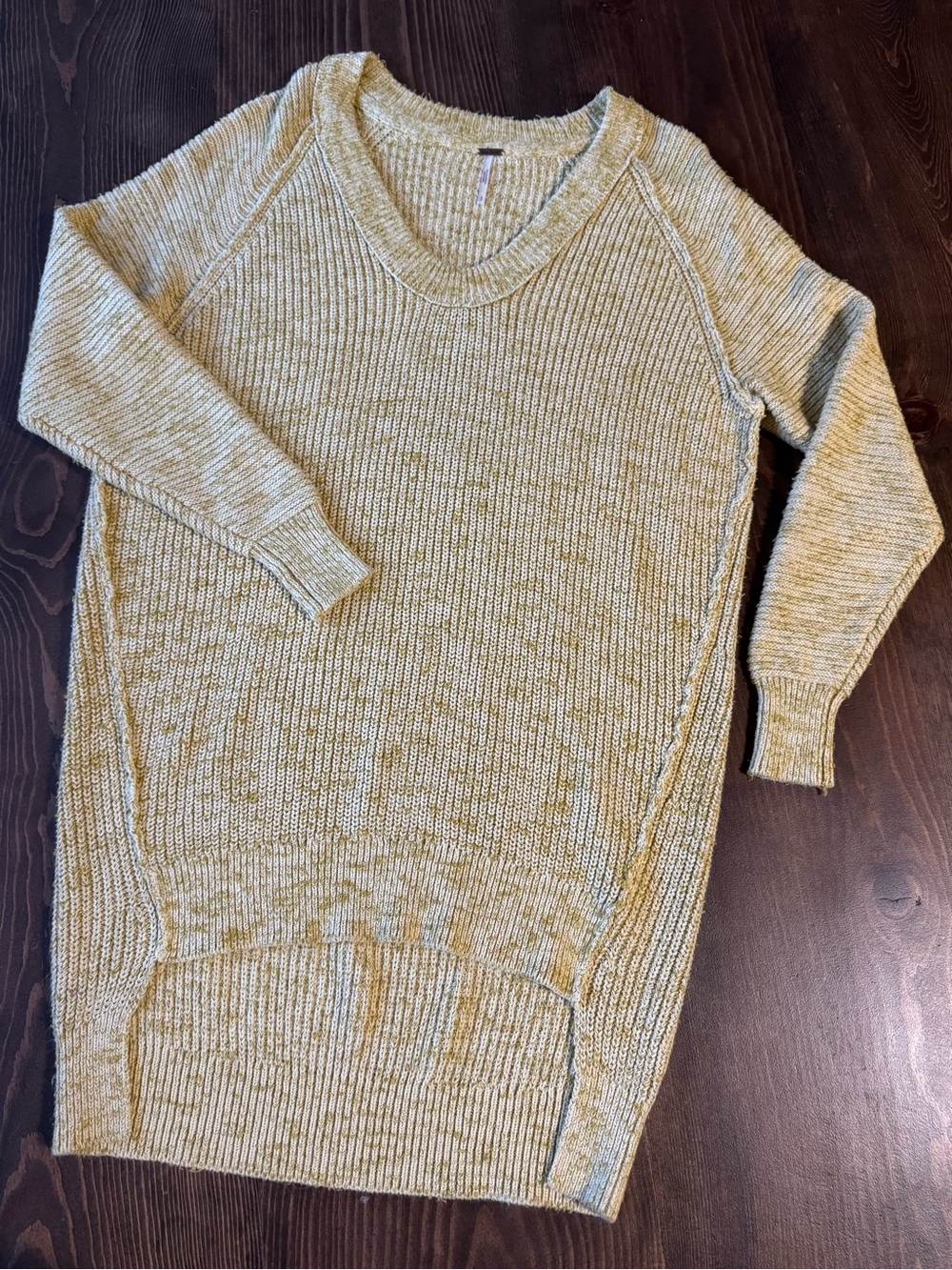 Free People Oversized Sunday V-Neck Tunic Sweater